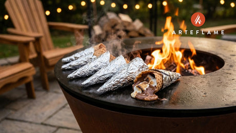 Grilled Marshmallow‑Filled Campfire Cones