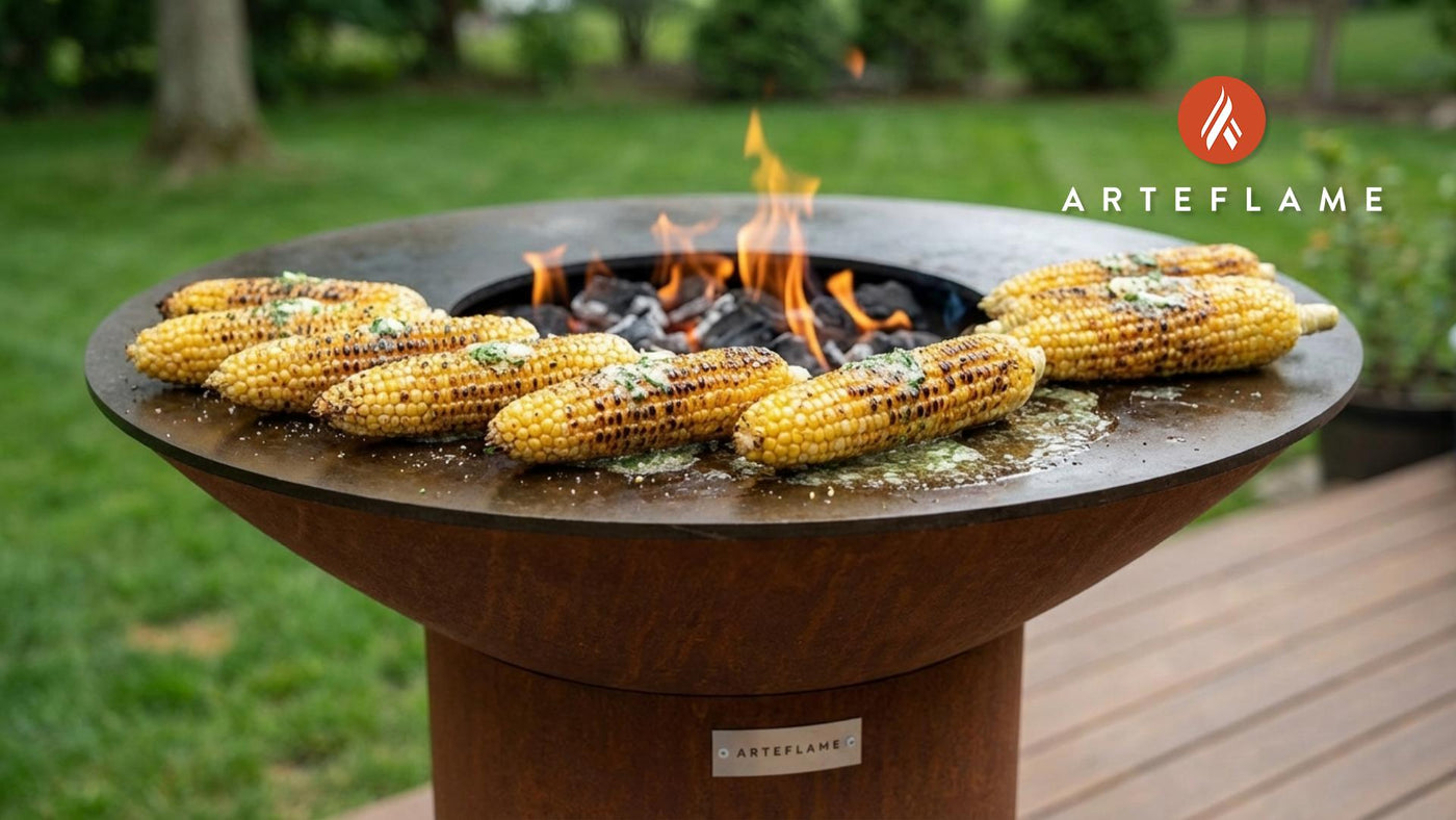 Smoky Charred New Jersey Sweet Corn on the Arteflame Grill