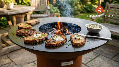 Rustic Swiss Grilled Rye Bread with Herbed Lard Recipe
