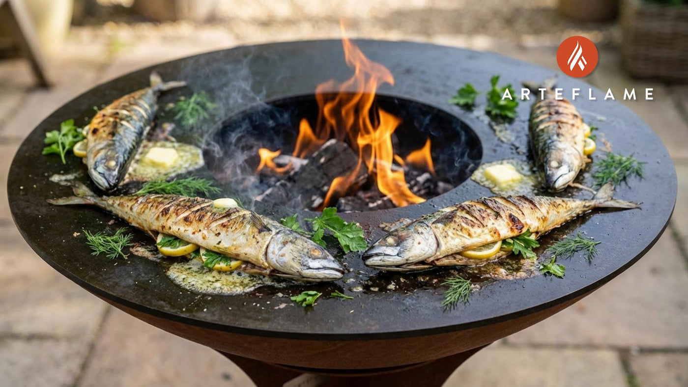 Authentic Polish-Style Grilled Mackerel with Lemon and Herbs