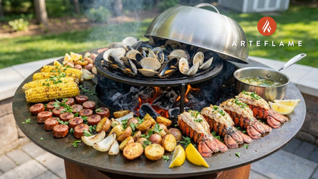 Authentic Massachusetts Grilled New England Clam Bake