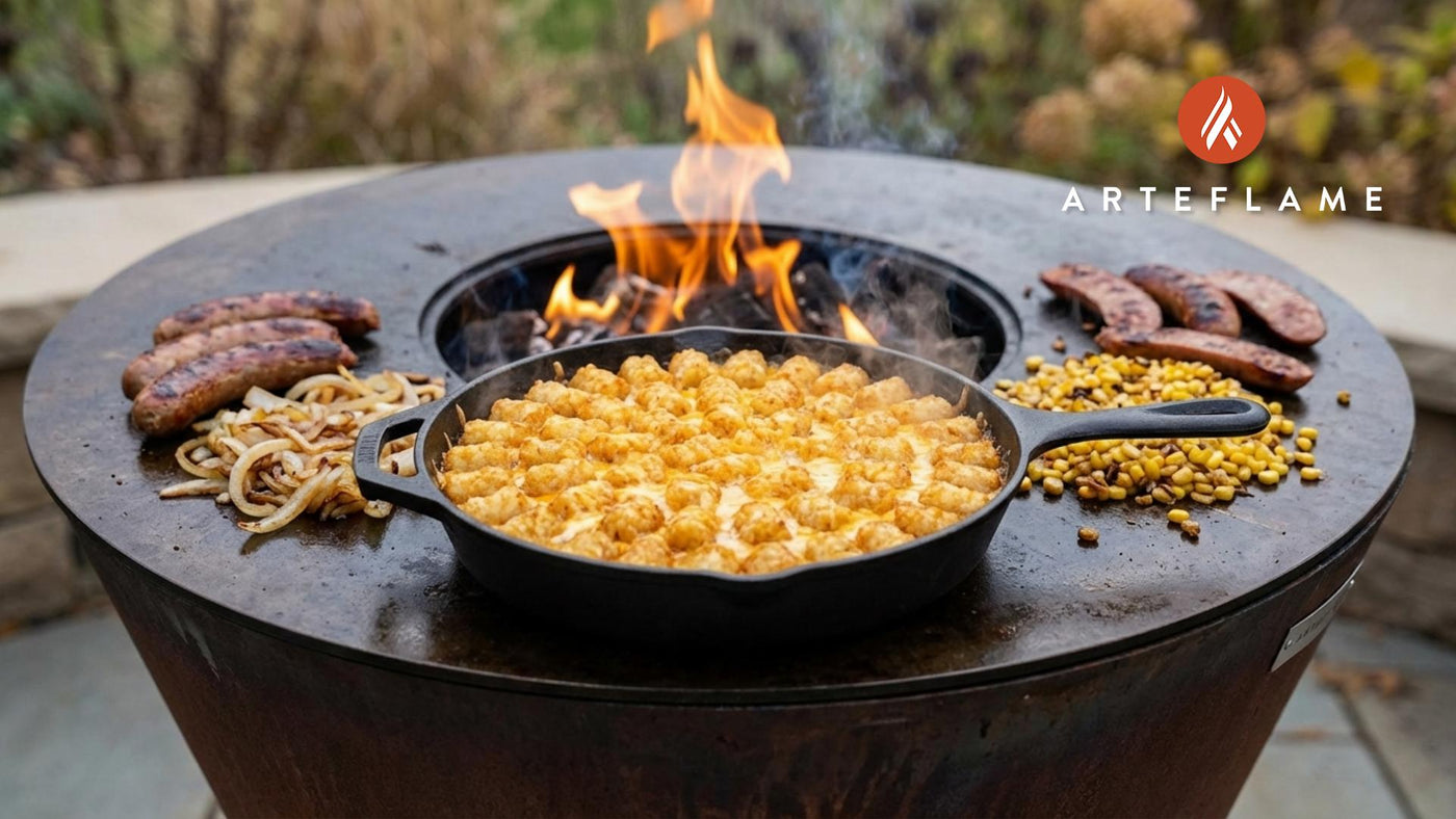 Smoked Minnesota Hot Dish with Grilled Sausages | Arteflame Recipe