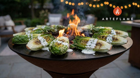 Grilled Romaine Hearts with Homemade Ranch Dressing
