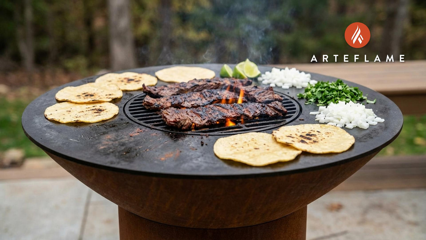 Authentic New York Street Skirt Steak Tacos on the Arteflame Grill