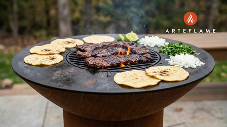 Authentic New York Street Skirt Steak Tacos on the Arteflame Grill