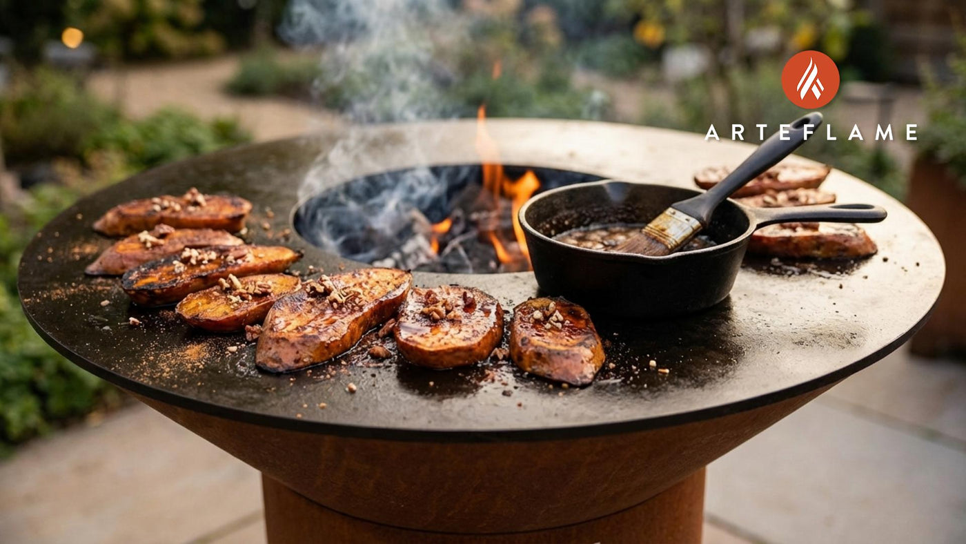 Bourbon-Glazed Yams on the Grill