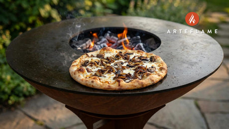 Smoky Oregon Sweet Onion & Wild Mushroom Grilled Pizza