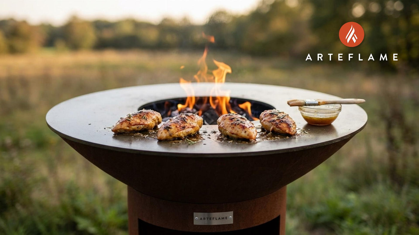 Grilled Montana Pheasant Breast with Honey Mustard Glaze