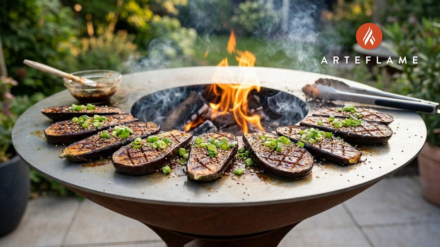 Smoky Korean Soy Sauce Marinated Grilled Eggplant Recipe