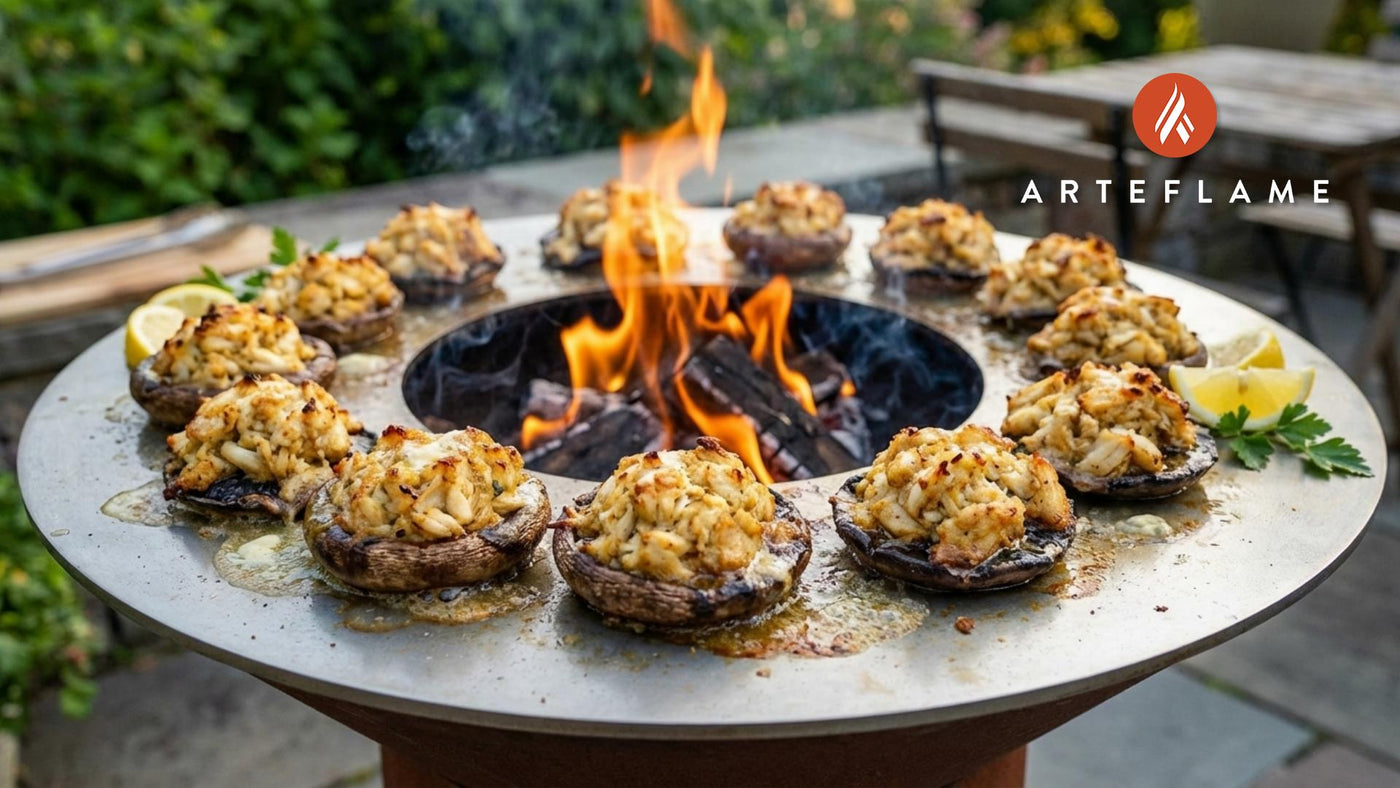 Grilled Delaware Crab Stuffed Mushrooms Recipe