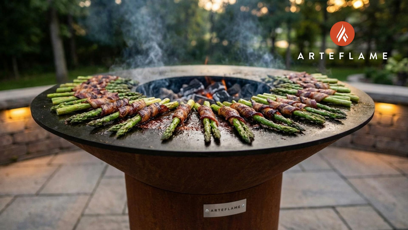 Grilled Minnesota Maple Bacon Wrapped Asparagus