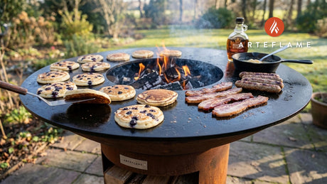 Grilled Blueberry Pancakes on the Arteflame: A Smoky Breakfast Classic