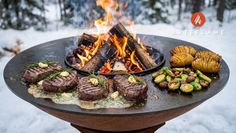 Norwegian Winter Grilled Reindeer Steaks with Juniper Butter