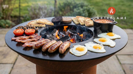 Traditional Full Irish Breakfast Fry Up on the Arteflame Grill