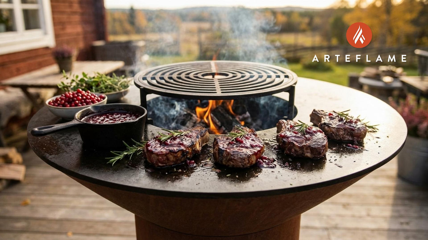 Swedish Grilled Lamb Steak with Savory Lingonberry Glaze