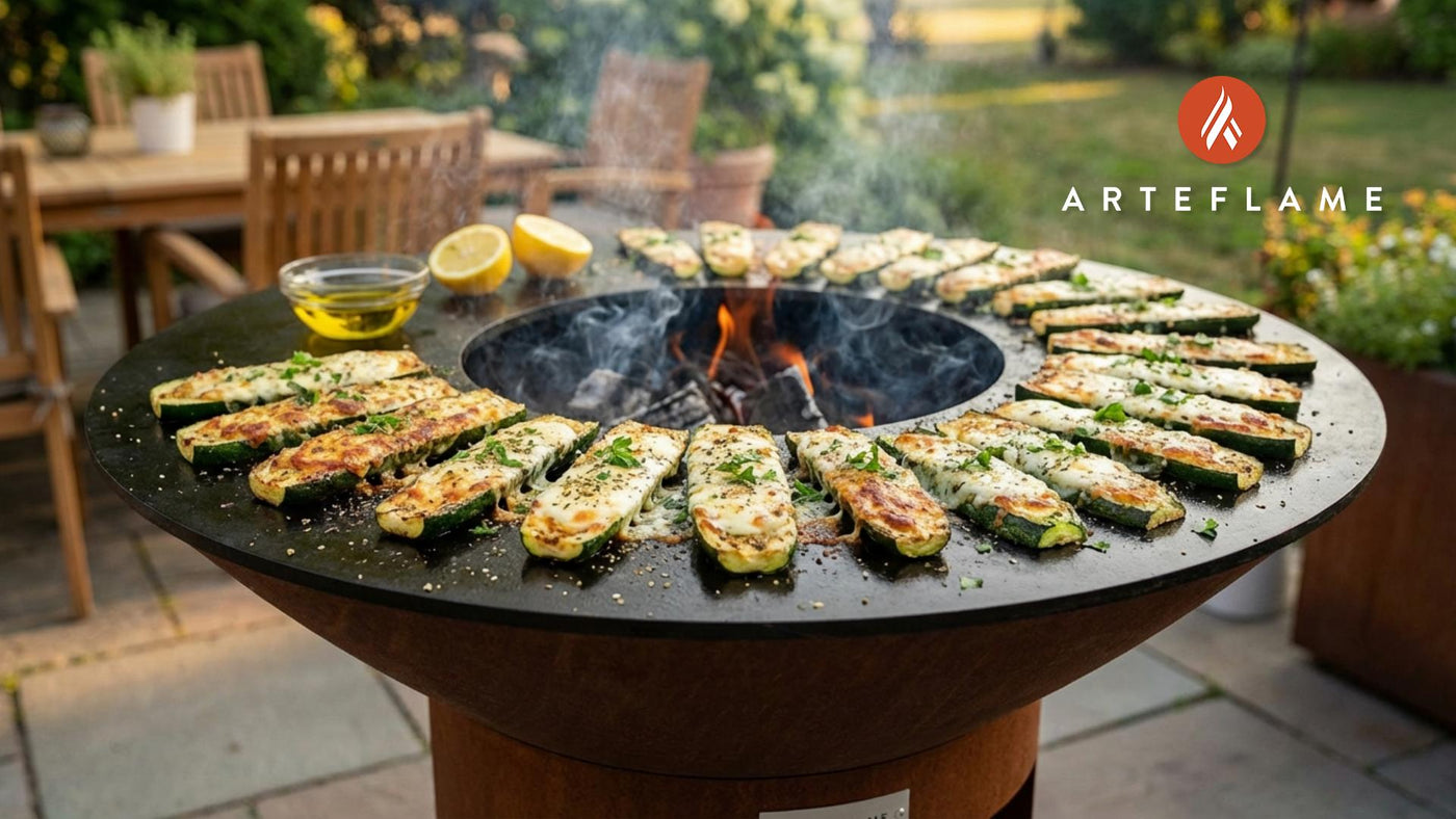 Cheesy Grilled Ohio Zucchini Recipe for the Arteflame Grill