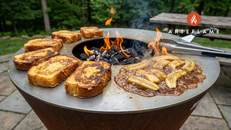 Grilled Bananas Foster French Toast on the Arteflame Grill