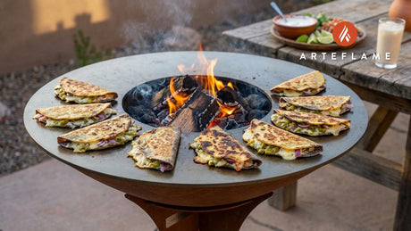 Authentic New Mexico Blue Corn Quesadillas on the Arteflame Grill