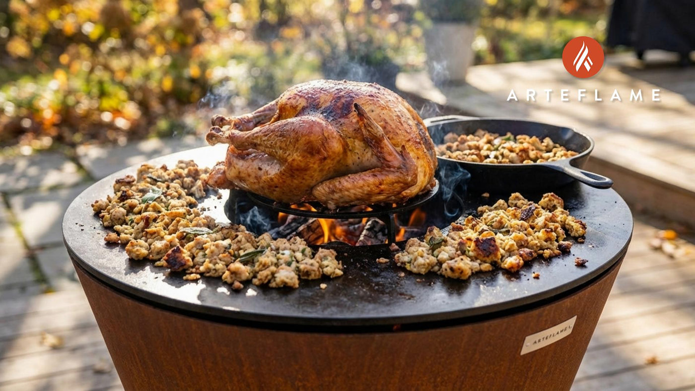 Thanksgiving Turkey with Pork and Sage Stuffing on the Arteflame Grill