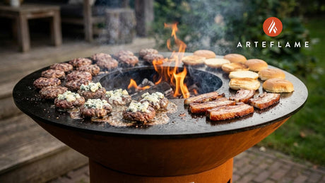 Wagyu Beef, Pork Belly, and Blue Cheese Sliders