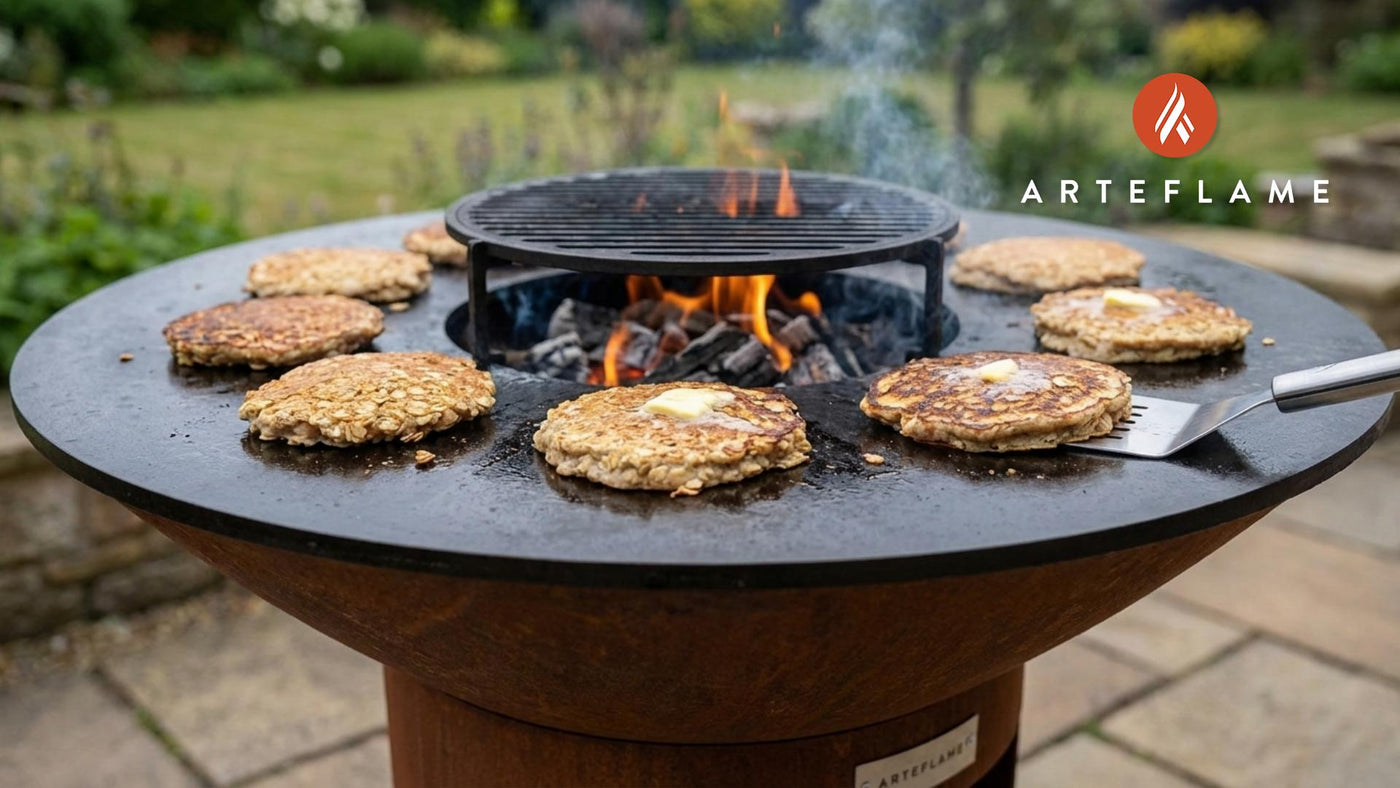 Authentic Scottish Grilled Oatmeal Brose Pancakes Recipe