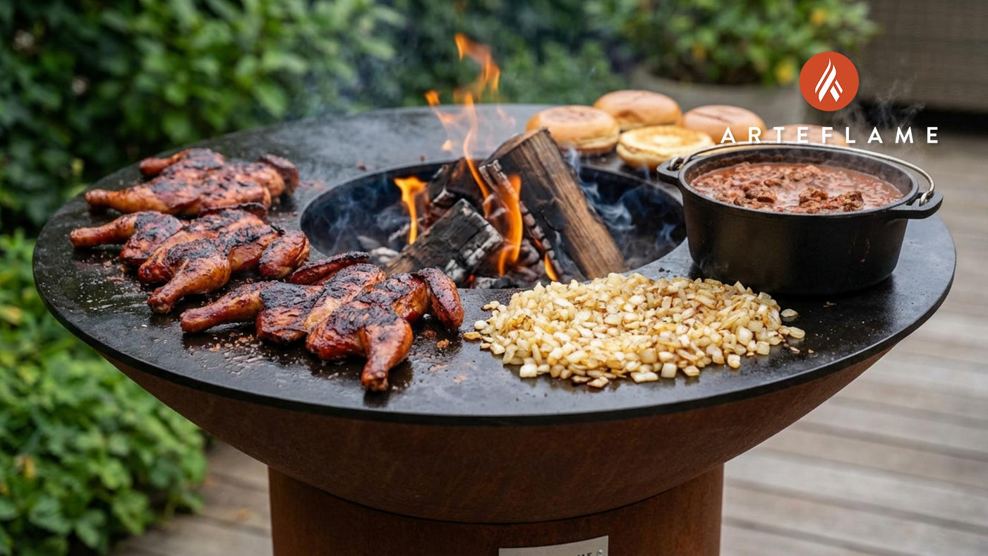 Authentic Washington Style Smoked Sausages on the Arteflame