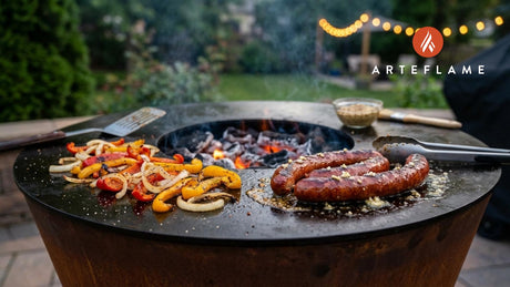 Ultimate Grilled Iowa Kielbasa with Charred Peppers on the Arteflame