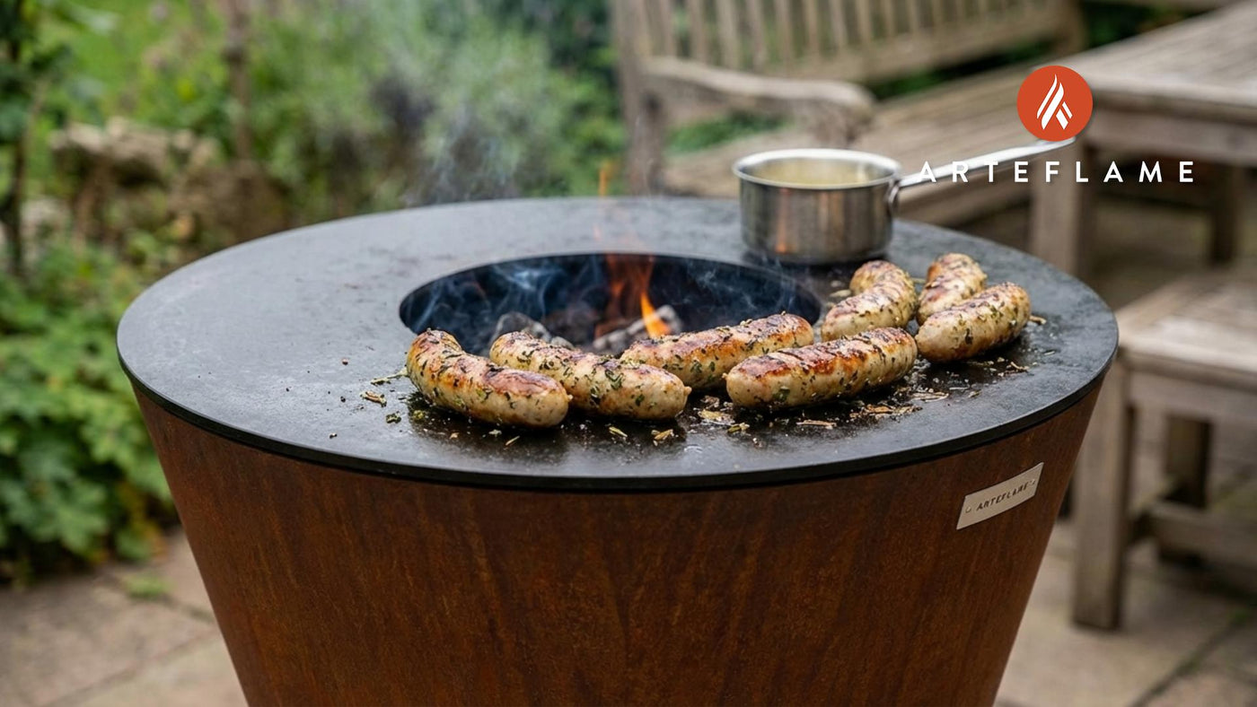 Grilled Swiss Alpine Herb Sausages: A Rustic Arteflame Feast