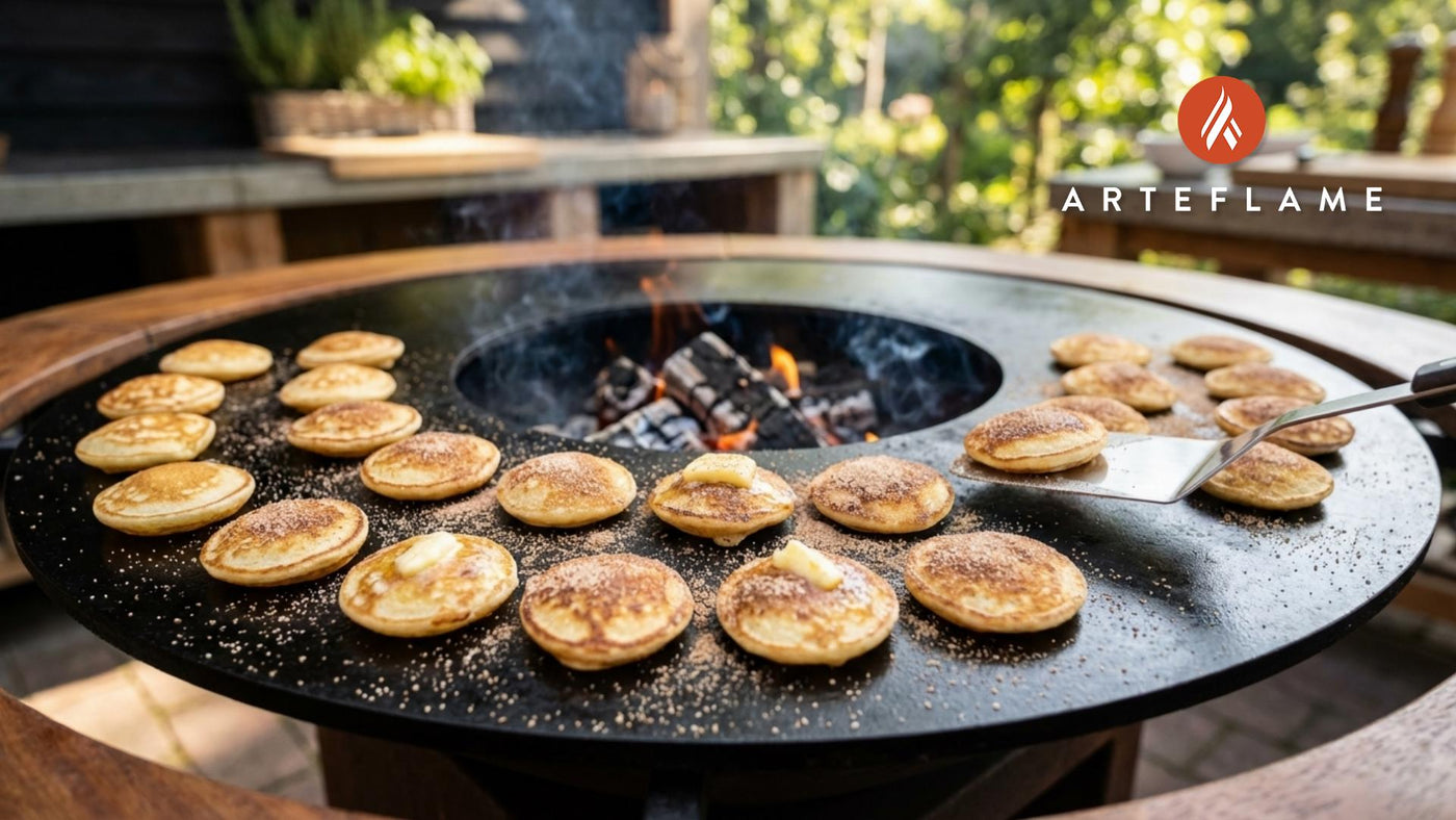 Authentic Dutch Poffertjes: Cinnamon Sugar Mini Pancakes on the Arteflame Grill