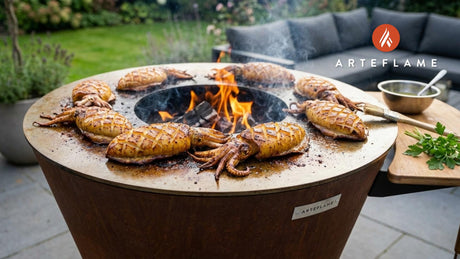 Authentic Greek Grilled Cuttlefish (Thrapsalo) Recipe on the Arteflame