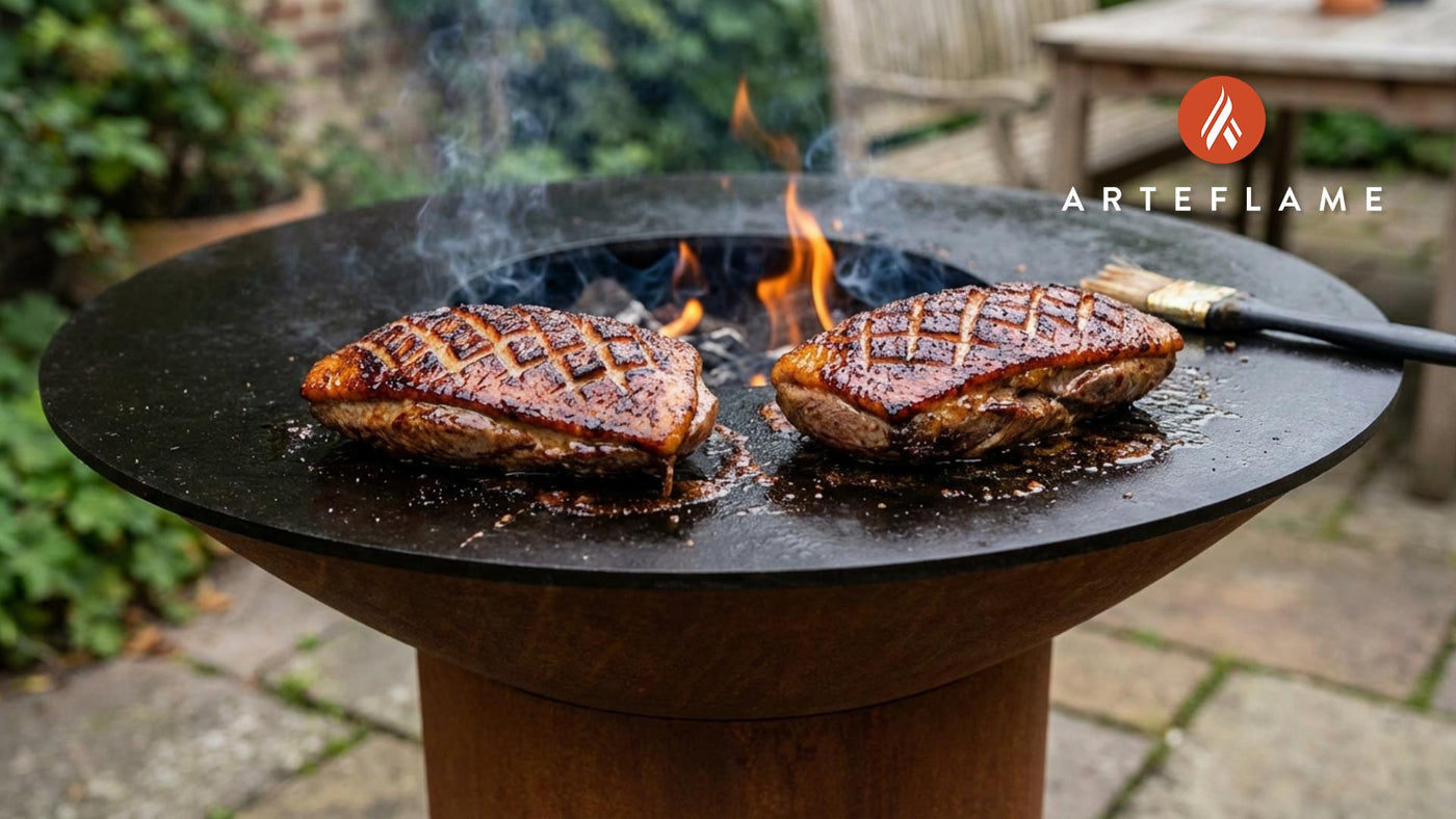 Grilled New York Long Island Duck Breast with Crispy Skin