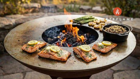 Crispy Grilled Arctic Char with Lemon Herb Butter