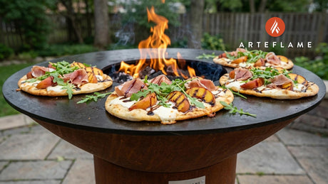 Sweet & Savory Georgia Grilled Peach & Prosciutto Flatbread