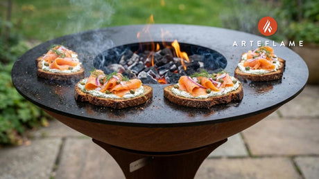 Griddled Swedish Rye Bread with Smoked Salmon: An Arteflame Classic