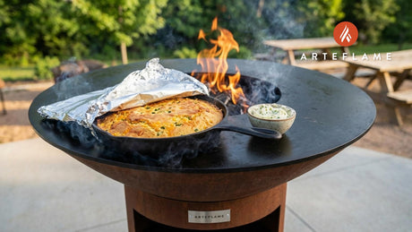 Smoky Kansas Grilled Cornbread with Jalapeño Honey Butter