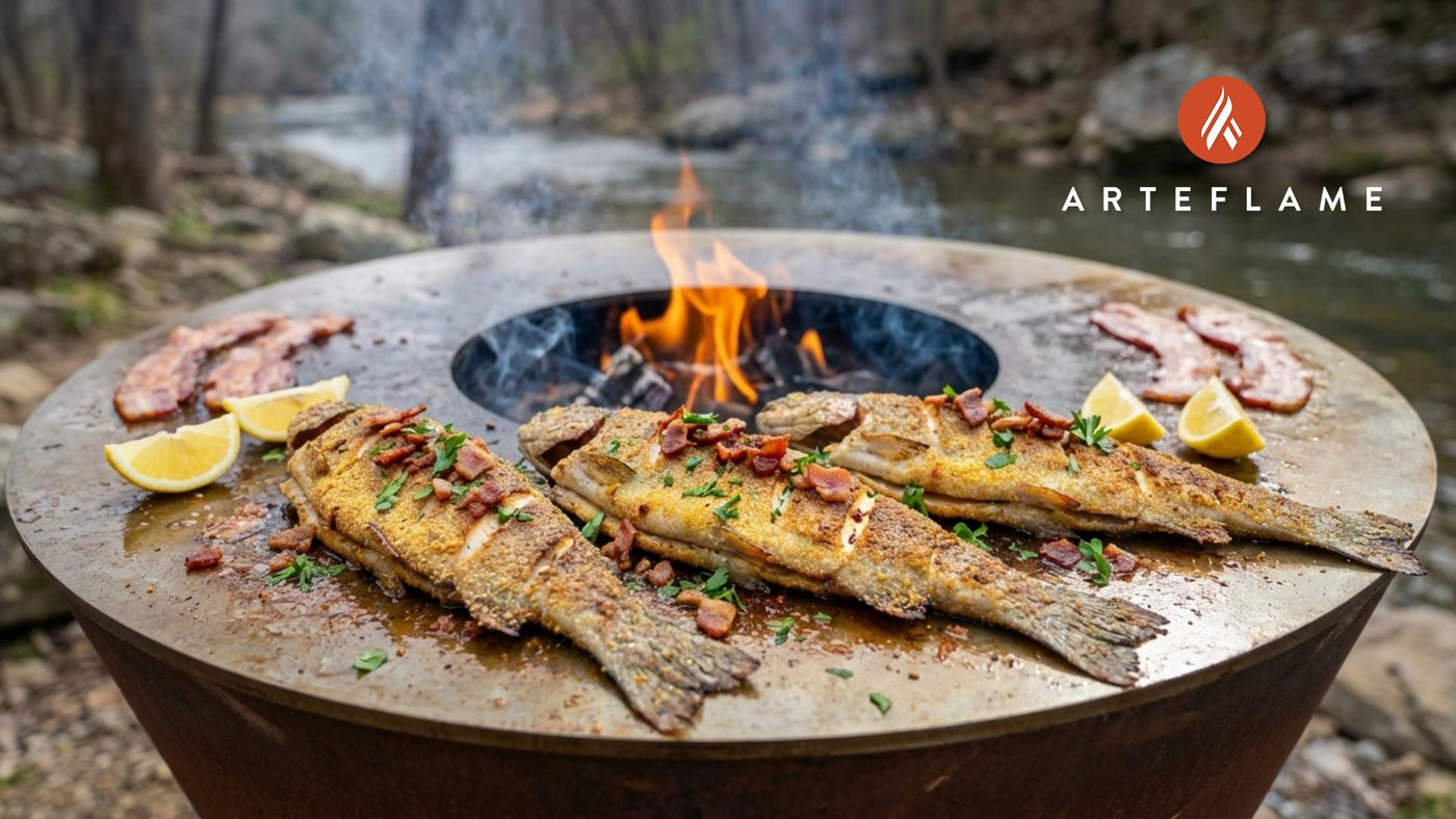 Authentic Arkansas Ozark-Style Grilled Trout Recipe on the Arteflame