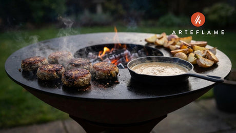 Grilled Scottish Haggis Patties with Whisky Cream Sauce