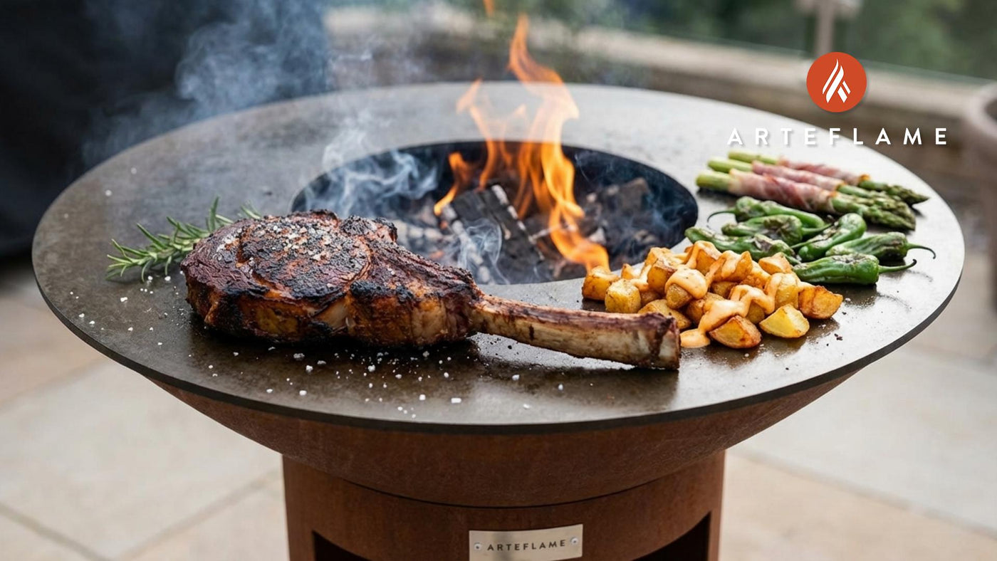 Grilled Spanish Tomahawk Steak with Smoked Salt