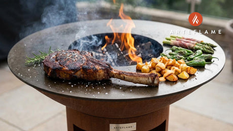 Grilled Spanish Tomahawk Steak with Smoked Salt