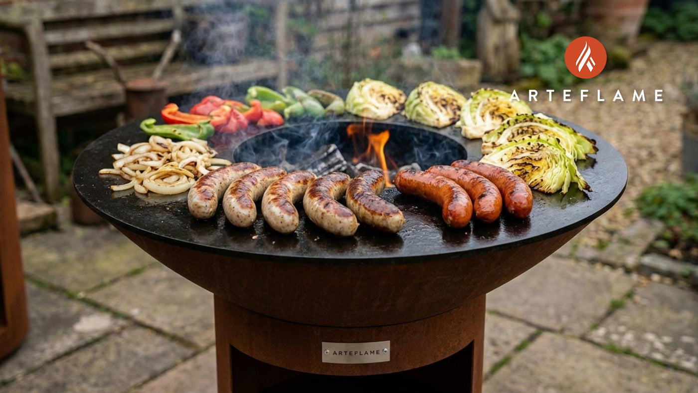 Oktoberfest Grilled Sausage Platter on the Arteflame Grill