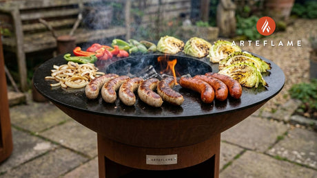 Oktoberfest Grilled Sausage Platter on the Arteflame Grill