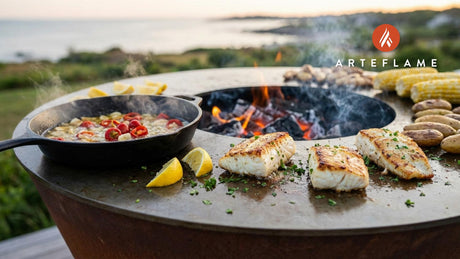 Authentic Rhode Island Style Grilled Fish with Garlic & Hot Peppers