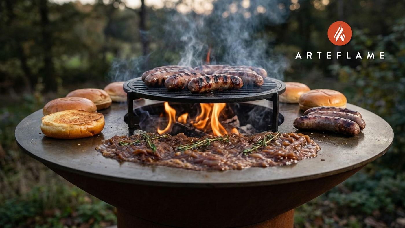 Smoky Grilled Venison Sausages with Sweet & Savory Onion Jam