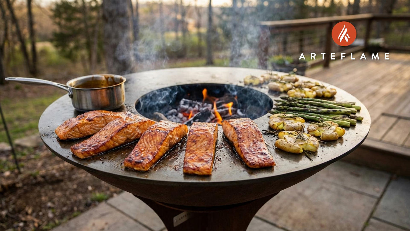 Smoked & Seared: Ohio Bourbon Glazed Salmon on the Arteflame Grill