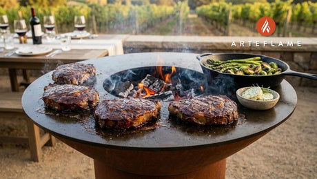 Grilled Sonoma Valley Wine Marinated Steaks