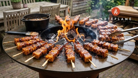 Smoked & Seared: Tennessee BBQ Pork Belly Skewers on the Arteflame