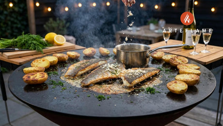 Authentic Swedish Grilled Pike Perch with Lemon Butter & Horseradish