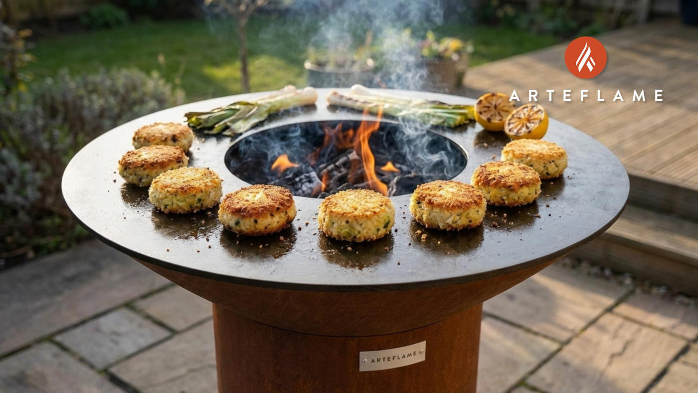 Grilled Welsh Smoked Haddock & Leek Fishcakes Recipe