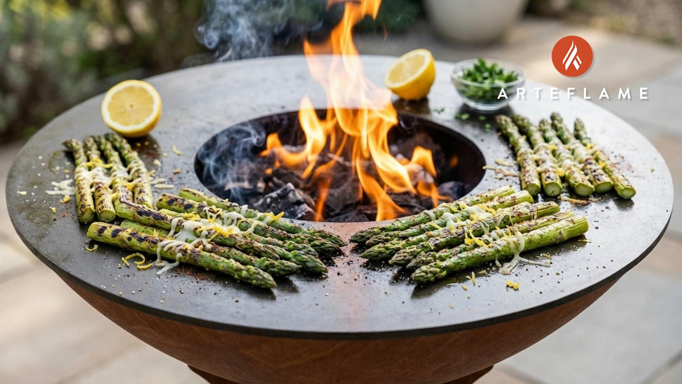 Smoky Grilled Spanish Asparagus with Manchego Cheese