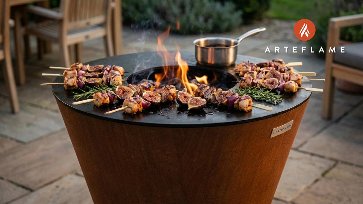 Grilled Balsamic Chicken & Sweet Connecticut Fig Skewers